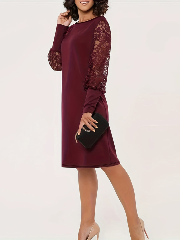 Marielle – Elegant Lace Midi Dress