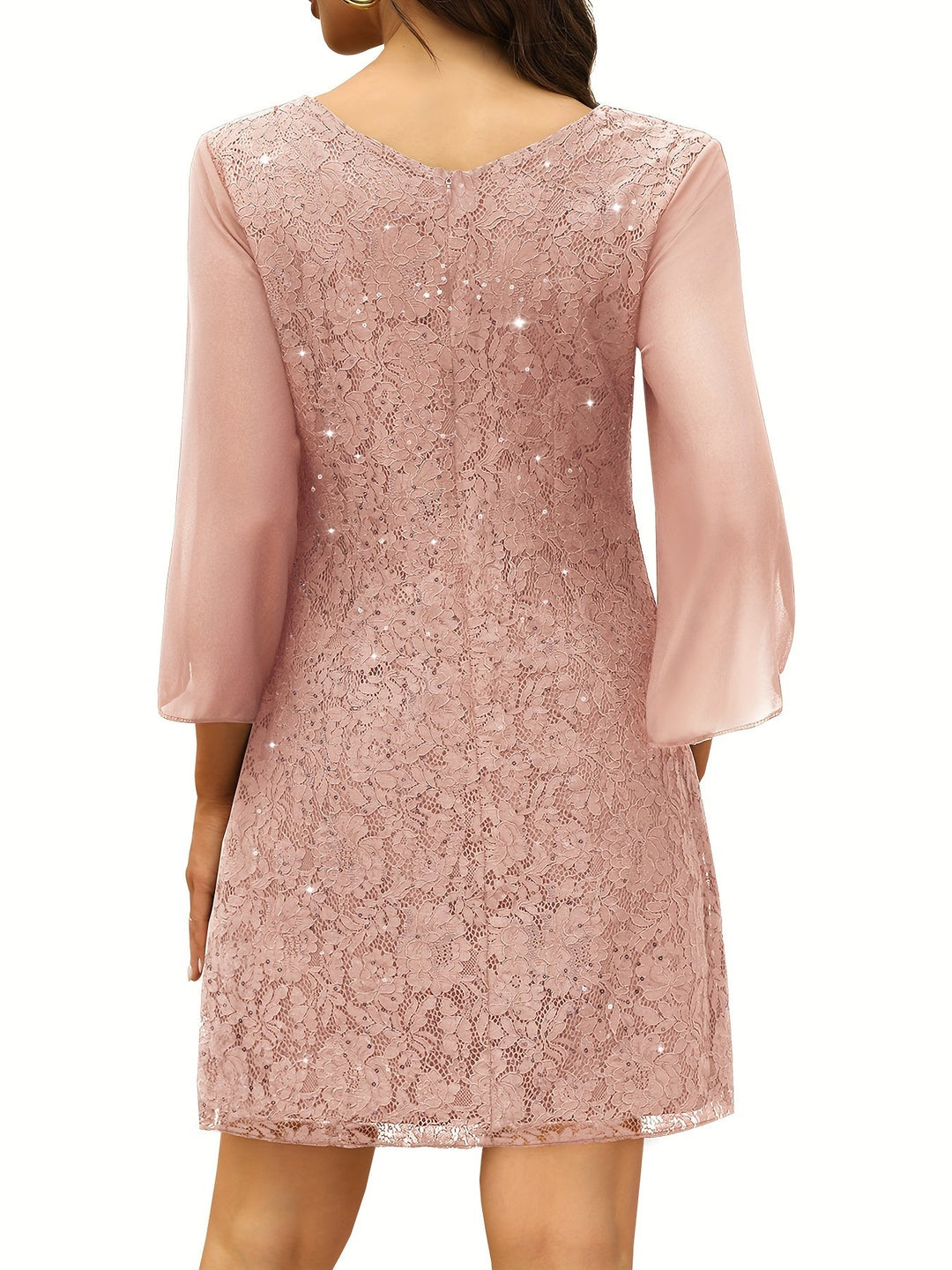 Madeleine – Elegant Lace Midi Dress