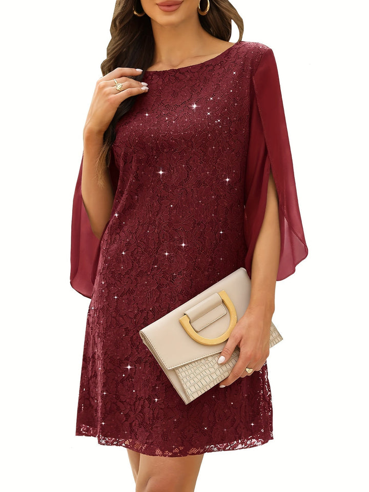 Madeleine – Elegant Lace Midi Dress