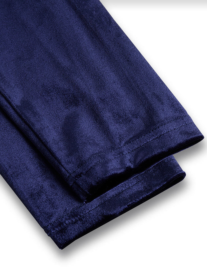 Grace | Navy Long-Sleeve Midi Dress