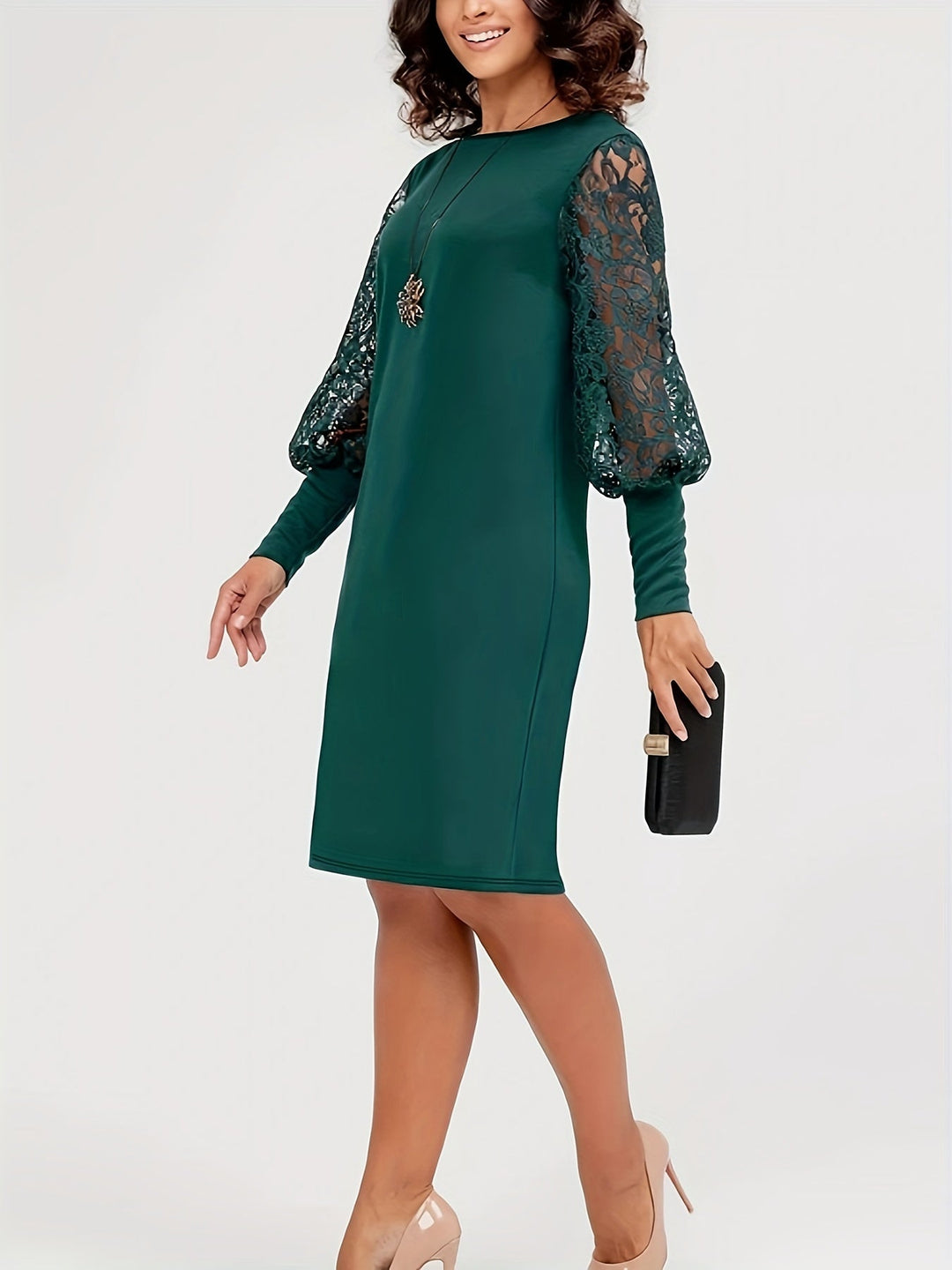 Marielle – Elegant Lace Midi Dress