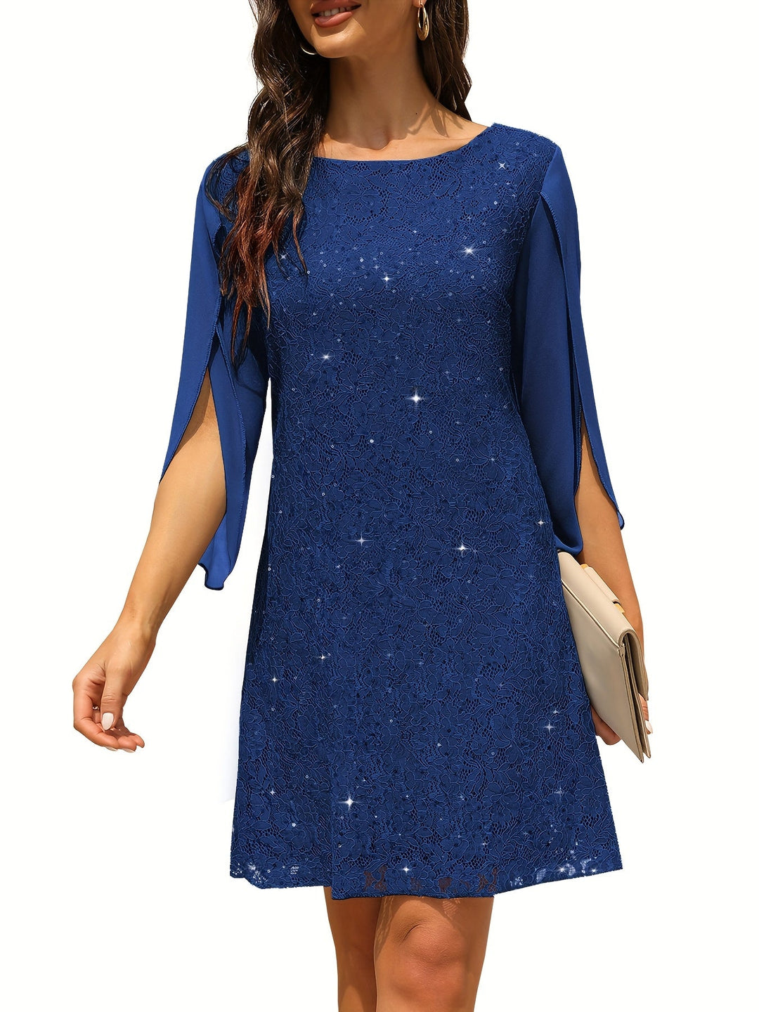 Madeleine – Elegant Lace Midi Dress