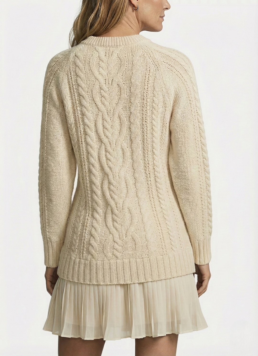 Isabelle – Cable Knit Sweater Dress