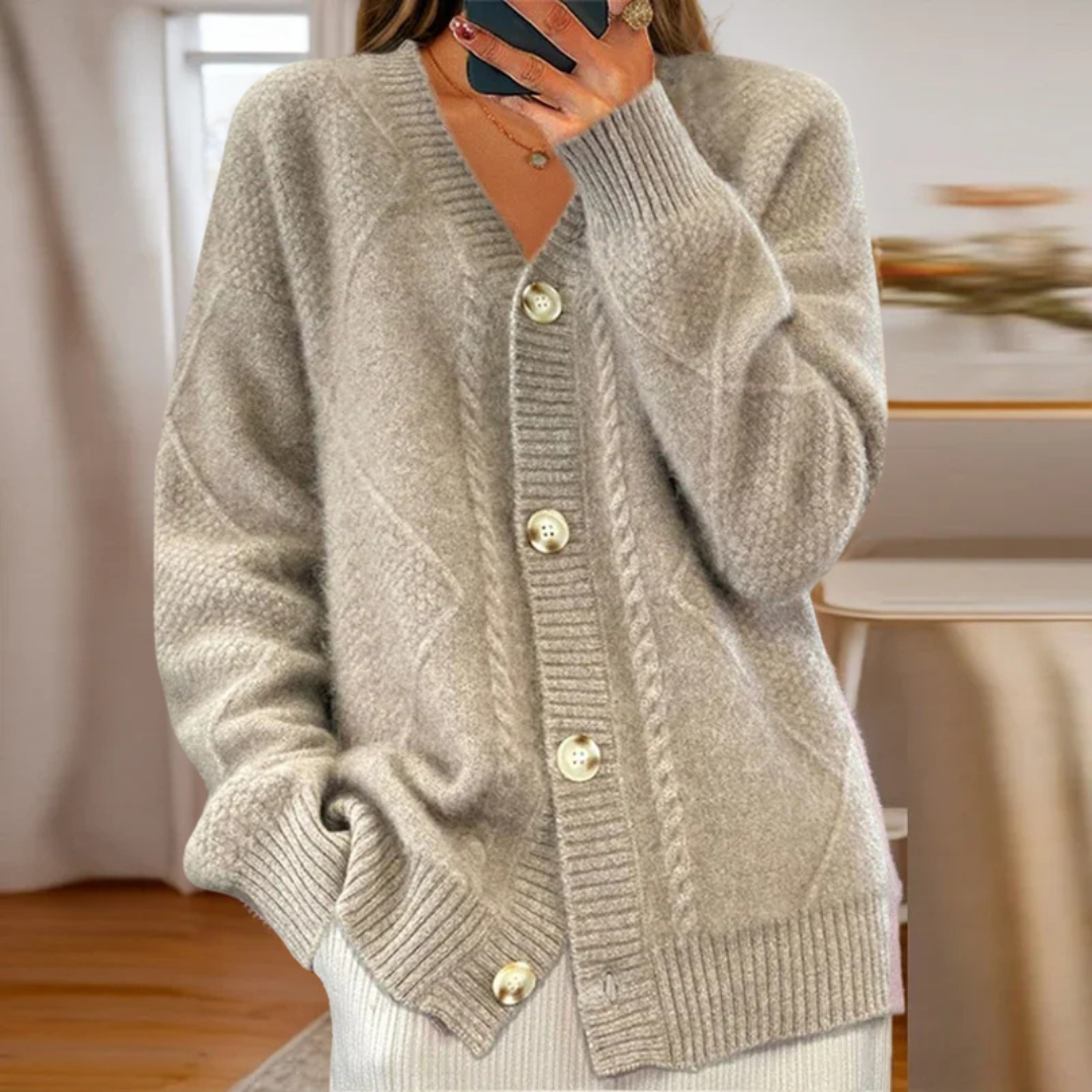 Charita | Cable-Knit Cardigan