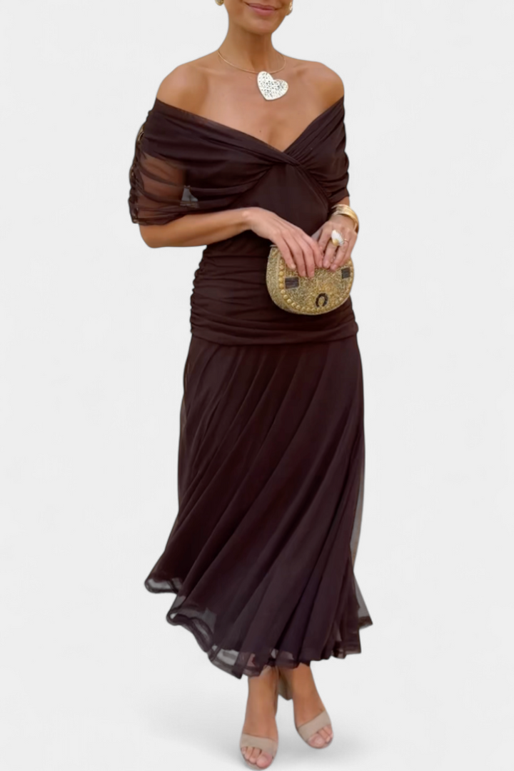 Evira - Elegant Off-Shoulder Dress