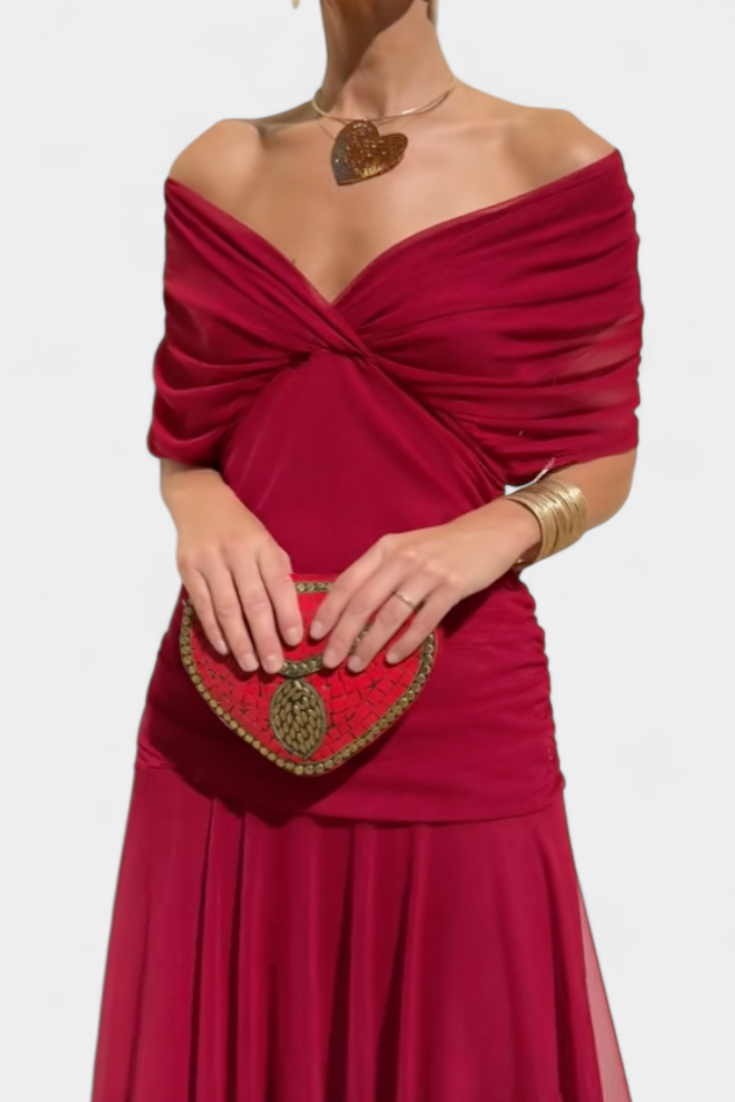 Evira - Elegant Off-Shoulder Dress