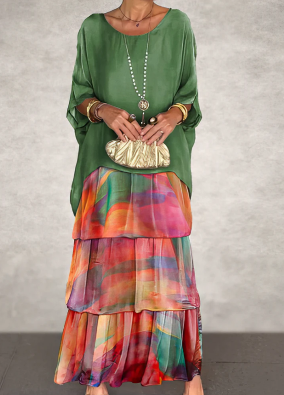 Celeste | Elegant Flowing Maxi Dress