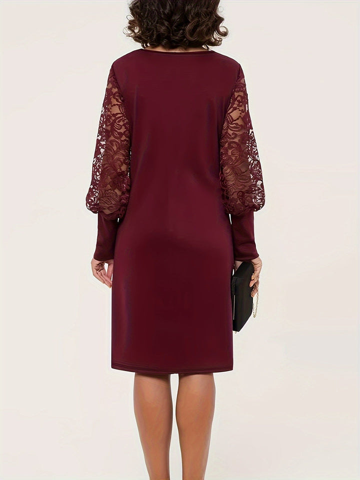 Marielle – Elegant Lace Midi Dress