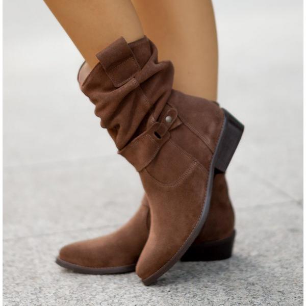 Maryam - Leather-Style Boots