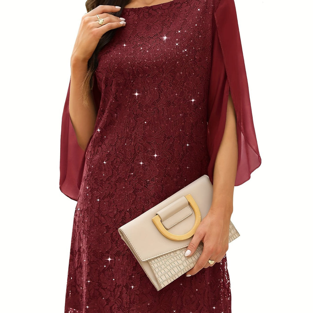 Madeleine – Elegant Lace Midi Dress