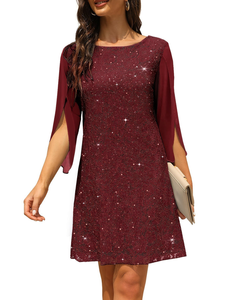 Madeleine – Elegant Lace Midi Dress