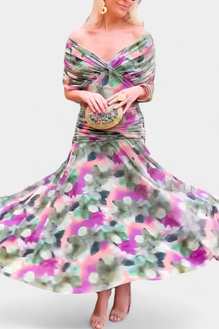 Evira - Elegant Off-Shoulder Dress